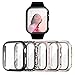 Haojavo 5-Stück Hard PC Schutzhülle für Apple Watch Series 9 (2023) Series 8 Series 7 41mm, iWatch Hülle Mit Glas Displayschutz, schutzfolie gehärtetem Glas für iWatch-Zubehör Watch mit günstig Kaufen-Haojavo 5-Stück Hard PC Schutzhülle für Apple Watch Series 9 (2023) Series 8 Series 7 41mm, iWatch Hülle Mit Glas Displayschutz, schutzfolie gehärtetem Glas für iWatch-Zubehör