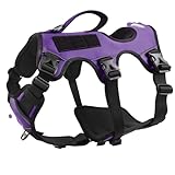AUROTH Dog Harness, Escape Proof Dog Harness for Medium Sized Dog, No Pull Dog Harness for Large Dogs, Soft Padded Reflective Adjustable Dog Vest Harness with Lift Handle, Harness Medium Size Dog