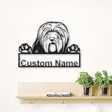 SOULSIS en en Bois personnalisé Bearded Collie Dog Art | en en Bois personnalisé Bearded Collie Dog | Cadeau de Chien | Cadeau d'anniversaire | Cadeau drôle d'animaux