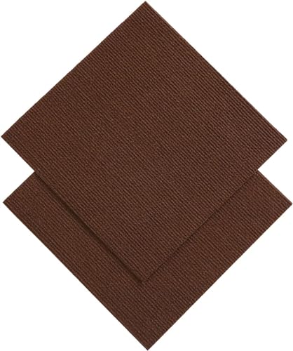 ELzEy Losetas de Alfombra Autoadhesivas, losetas de Alfombra Autoadhesivas a Prueba de Sonido, Alfombrillas multifuncionales, pelar y Pegar, 30 * 30cm, 4 Uds.(Dark Coffee,8pcs)