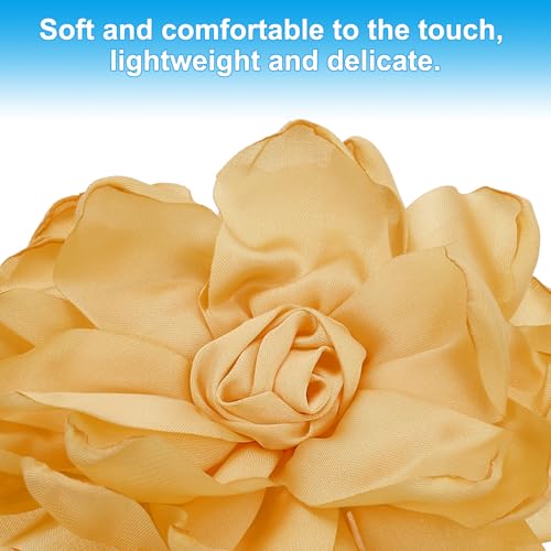 Image of PATIKIL Rose Flower Hair Clips, Fabric Brooch Pins for Women Wedding Party Dance Dress Clothes Accessories Valentine's Day Gifts