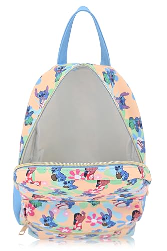 Image of Disney Lilo and Stitch Backpack for Women, Men, Boys, Girls, Unisex | Cute PU Leather 10 inch Stitch Mini Backpack Purse Shoulder Purse | Stitch Bag and Stitch Accessories