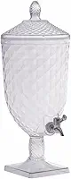 Suqueira Dispenser 5l Com Torneira Dosadora Para Água Suco Bebidas Festa Eventos Buffet Residencial Transparente Resistente Fácil Limpeza
