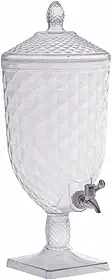 Suqueira Dispenser 5l Com Torneira Dosadora Para Água Suco Bebidas Festa Eventos Buffet Residencial Transparente Resistente Fácil Limpeza