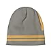 Binienty Gray Yellow Childrens Beanie Hat for Boys Girls Fashion Winter Knit Hat for Youth Kids, Unisex Comfort Kids Snow Hat Cold Weather Sportswear