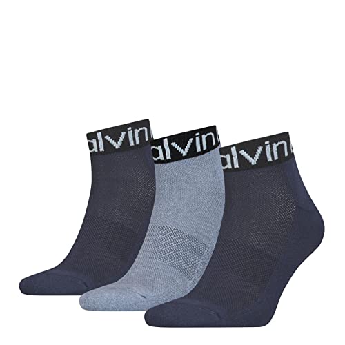 Calvin Klein Lot de 3 boxers pour homme, bleu marine, 39-42