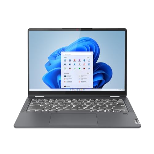 Lenovo Ideapad Flex 5 – Ordinateur Portable Convertible 14' WUXGA (Core i5-1235U, 16 Go RAM, 512 Go SSD, Intel Graphics, Windows 11) Gris – Clavier QWERTY Espagnol