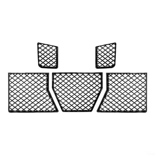 5 Pack Accessory Parts Front Lower Bumper Grill Grille for BMW G87 M2 2023-2025, Front Bumper Center Lower Grille Mesh Guard, Car Radiator Protector Replacement (Gloss Black)