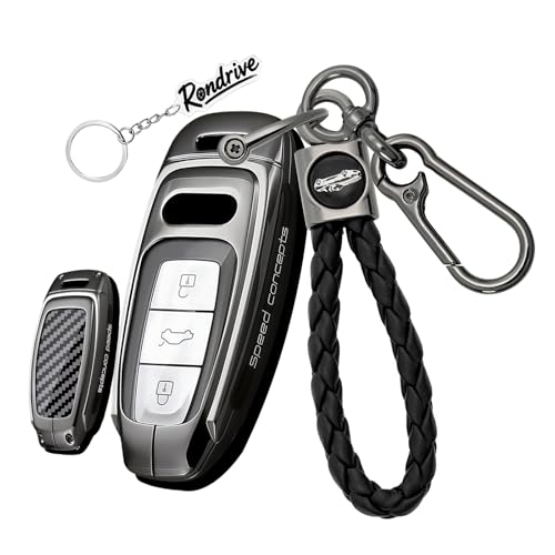 Coque de clé Audi RS6 RS7 RSQ8 protection intégrale carbone noir métal