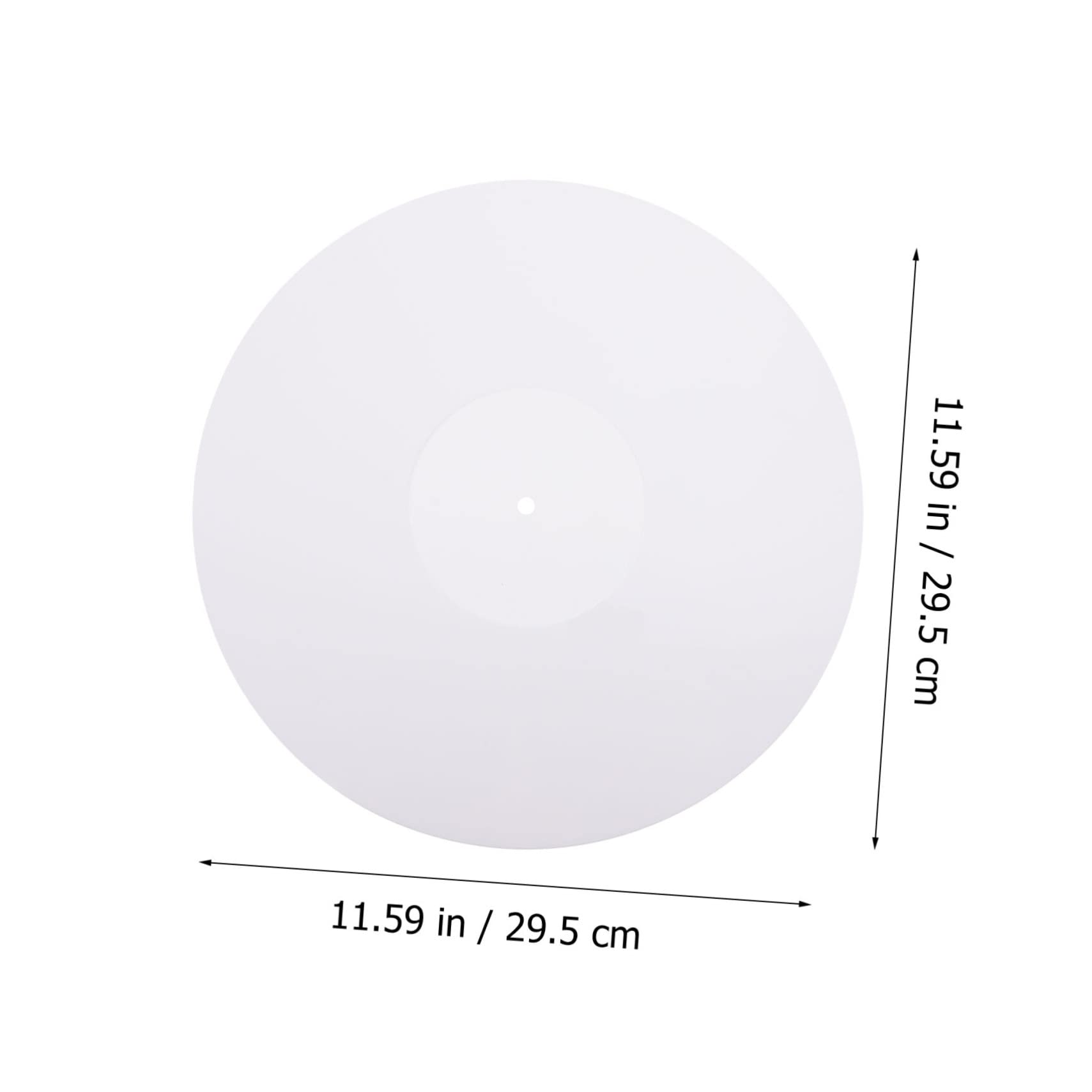 Homoyoyo 1pezzi Tappetino Protettivo per Dischi in Vinile Bianco Accessorio per Giradischi Riduce Vibrazioni e Urti Aumenta Aderenza