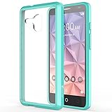 Alcatel One Touch Fierce XL Case, TownShop® Ultra Slim Hybrid Mint Soft TPU Side and Clear Hard Acrylic Back Panel Perfect Fit Scratch Resistant for Alcatel One Touch Fierce XL (5054N)