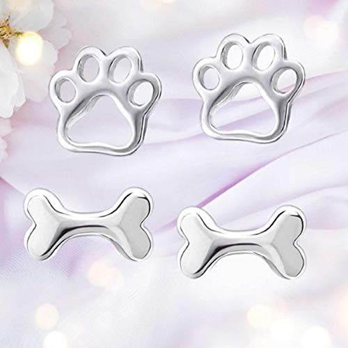 FIVE-D - Orecchini a forma di zampa di cane, in