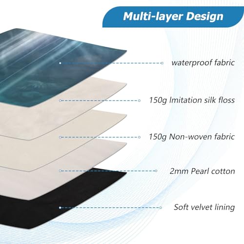 Funda para portátil 13-14 pulgadas con paisaje de cascada y diseño impermeable miniatura 4