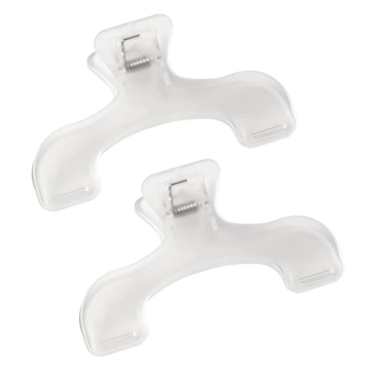 2 Pieces Book Page Clips for Reading,Portable Page Opener Holder Bookmark Clip for Fixing Sheet Music Maps Recipes (Translucent)