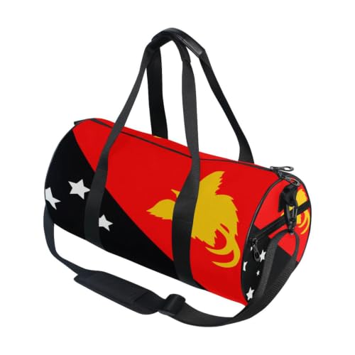 Bolsa de lona para viajes y deportes con diseño de Papúa Nueva Guinea unisex