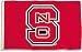 NCAA North Carolina State Wolfpack Flag with Grommets, Red, 3' x 5'
