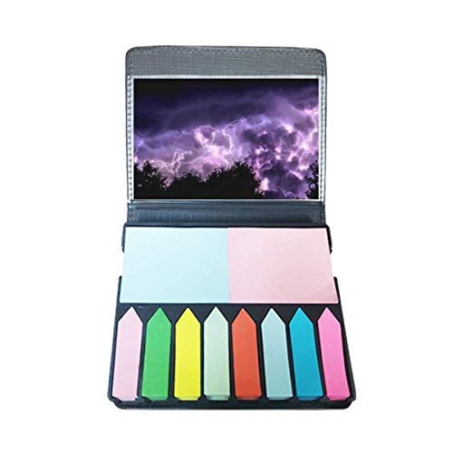 Boîte à marque-page Purple Thunder Night Sky, idée cadeau idéale pour grand lecteur
