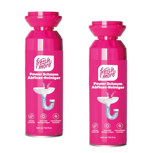 Fresh & More Abflussreiniger Schaum (2er Pack) 400 ml