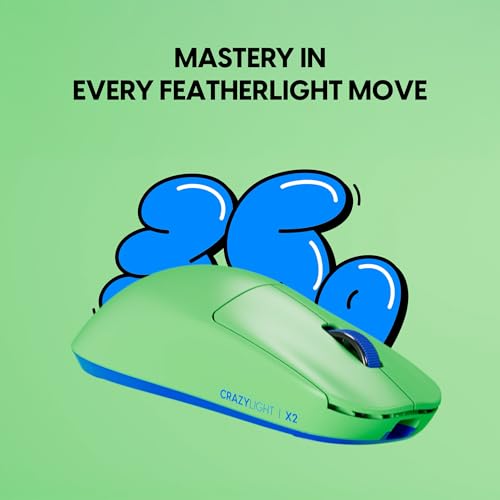 Image of Pulsar Gaming Gears X2 Crazylight Wireless Gaming Mouse, Ultra Lightweight 1.23 oz (35g), Optical Switch, 32000 DPI, 750 IPS, XS-1 Sensor, 8k Compatible (Aqua Zest)