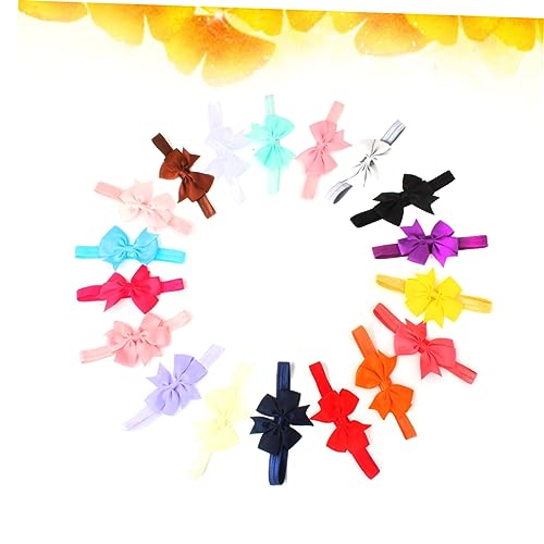 TOYANDONA 20pcs Ribbon Hair Bow Headbands Assorted Colors Satin Bows for Boy Girl Birthday Shower Family Events3