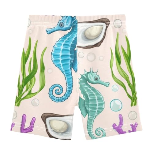 Joisal Under Shorts for Dresses Cotton Girls Biker Shorts Toddlers 4t Summer Kids Seahorses2
