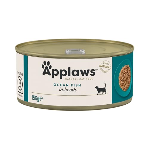 Applaws Natürliches Nassfutter für Katzen in Dosen, Fischauswahl in Brühe – 12 x 156g – Ansicht 4