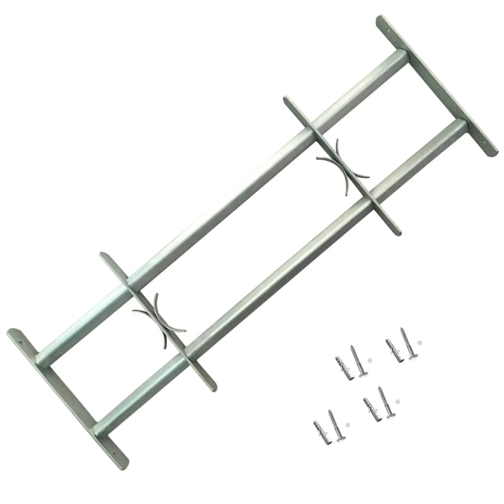 Rejas de seguridad de ventana ajustables 2 uds 700-1050 mm para balcón,planta baja,ventana de bodega,ventanas exteriores