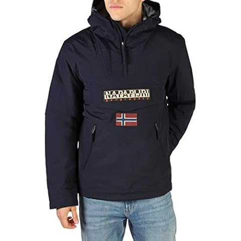 Napapijri Men's Rainforest Pocket 1 Sports Jacket, Blu, S Cover