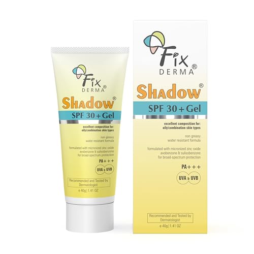Fixderma Shadow Sunscreen SPF 30+ Pa+++ Gel For Oily Skin | Light...