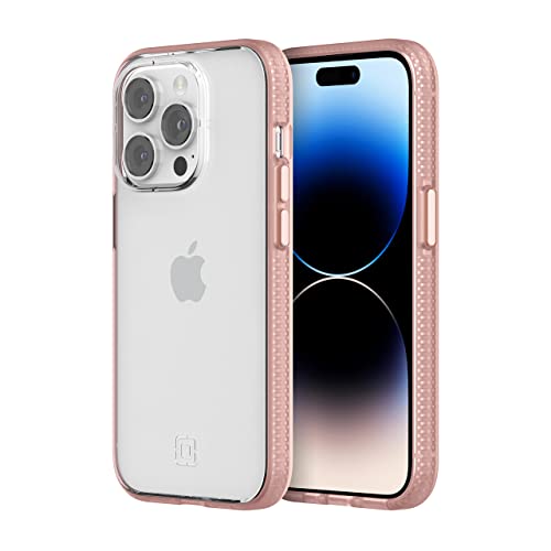 Coque iPhone 14 Pro transparente Incipio Idol protection rose - 2