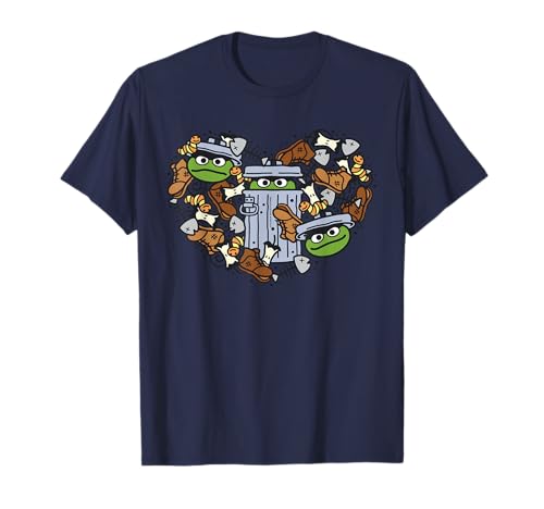 Sesame Street Oscar Hearty Coloured, Barrio Sésamo Camiseta