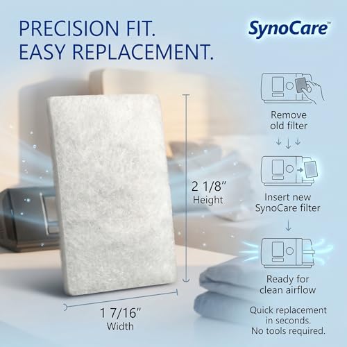 Image of CPAP & BiPAP Hypoallergenic Filters (Pack of 10) Compatible with S9 & AirSense 10, Durable, Eco-Friendly Air Filter for Clean, Fresh Breathing & Machine Performance