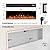 Westinghouse 60inch Electric Fireplace, Realistic Flame&Log Set, Compatible with Alexa & Google Home, Wall Mount or Recessed, 24 Hour Timer, Color Changing Flames, 750W/1500W Indoor Heater (60inch)