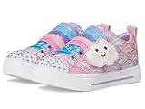 SKECHERS Girls Twinkle Sparks-Cloud Cutie Sneaker, Lavender/Multi, 1 Little Kid