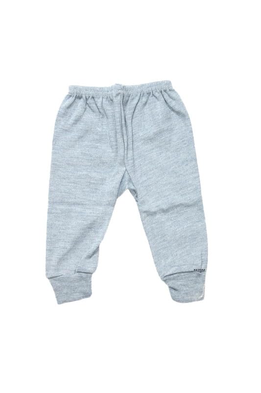 Round Neck Winter Thermal Set of Top Trouser for Kids/Thermal for Boys and Girls/Kids Thermal_Pack of 02_Blue|Grey_4-5 Years 2
