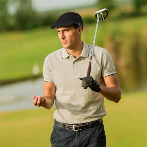 Image of WETOO Men's Flat Cap Gatsby Newsboy Lvy Irish Hats Driving Cabbie Hunting Cap