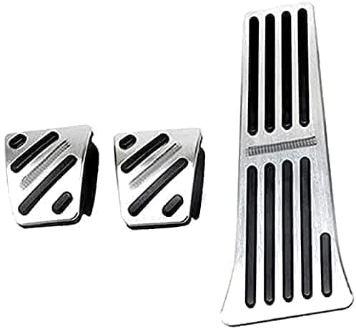Car Stainless Steel Pedal Covers for Kia Sportage 4 QL 2016-2020, Non-Slip Anti-scratch Car Accelerator Brake Clutch Pedal Protection Pads, Auto Interior Accessories