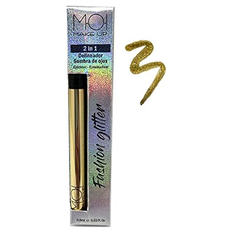 MOI MOISES CAMPO Eyeliner y sombra de ojos FASHION GLITTER 2 en 1 waterproof tono ORO Cover