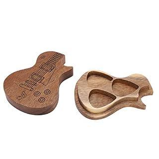 Jeanoko Boîte de Rangement pour médiator de Guitare, boîte de médiator Robuste pour Guitariste pour ukulélé - Les Beatles, Paul McCartney, John Lennon, RIngo Starr, George Harrison