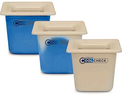 Carlisle FoodService Products Coldmaster Coolcheck Full Size Food Pan Insulated Food Pan with Refrigerant Gel Filling, Plastic, 15 Quarts, White, Blue by Carlisle FoodService Products - Image 8
