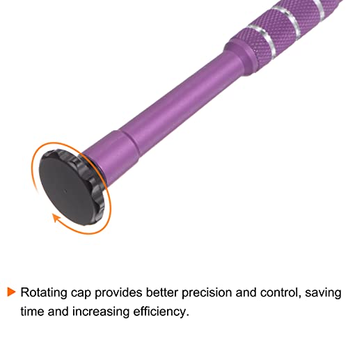 Harfington 2Pcs Aluminum Precision Screwdriver 3Mm Slotted Magnetic Head Swivel Lid Screw Driver For Phone Watch Glasses Electronics Repair #TOP3