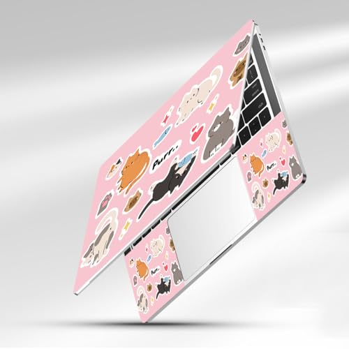 Calcomanías de gato para usar en el café o la universidad con tu laptop 3