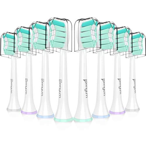 Toothbrush Replacement Heads for AquaSonic Toothbrush Heads Black Series,for Aqua Sonic Replacement Brush Heads Black Series pro, Vibe Series,Duo Series Pro,Electric Brush Head for AquaSonic,8 Pack