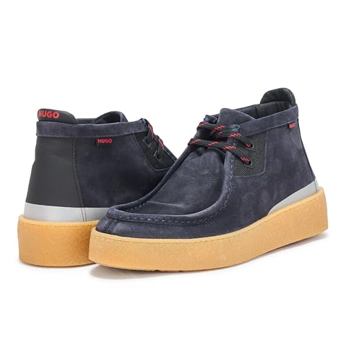 Image of HUGO Men's Evan Suede Modern Derby Shoe