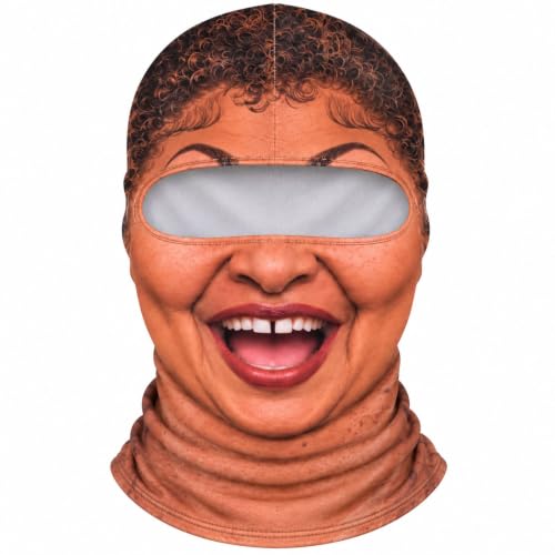 Funny Old Man Women Ski Mask 3D Animals Print Ski Balaclava Winter | Realistic Grandpa Face Winter Balaclava, Windproof Breathable, Christmas Costumes, Outdoor Winter, Full Head Neck Coverage - image 1