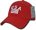 Rapiddominance Relaxed Graphic Cap, USA Flag, Red