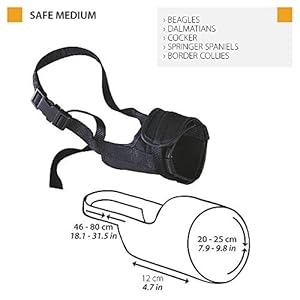 Ferplast-Muzzle-for-dogs-SAFE-MEDIUM-Anti-bite-Sturdy-nylon-Open-at-The-front-Soft-padding-Adjustable-with-Velcro-A-4680-cm-B-2025-cm-B-12-cm - Cucciolini Doodles Ferplast-Muzzle-for-dogs-SAFE-MEDIUM-Anti-bite-Sturdy-nylon-Open-at-The-front-Soft-padding-Adjustable-with-Velcro-A-4680-cm-B-2025-cm-B-12-cm