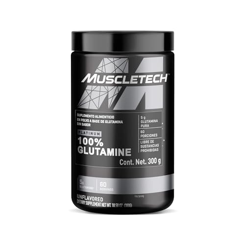 Proteínas, Muscletech Essential Series, Platinum Glutamine, 302 gramos (La presentación del empaque puede variar)