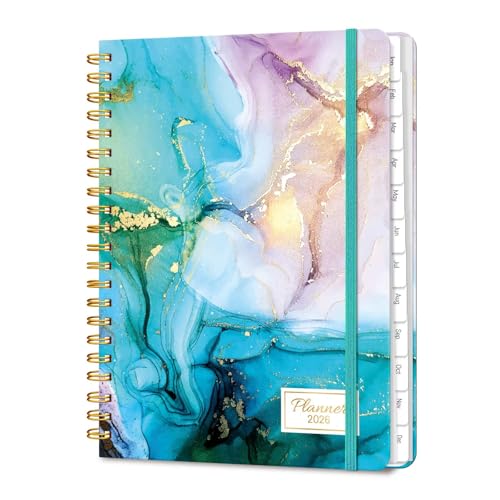 2026 Planner, A5 Weekly and Monthly Planners with Tabs, Spiral