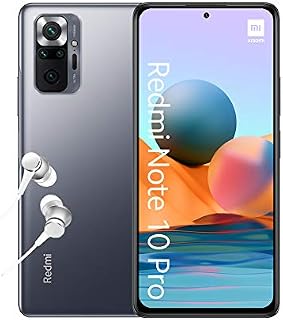Xiaomi Redmi Note 10 Pro - Smartphone 6+128 GB, 6.67 Inch 120Hz AMOLED DotDisplay, Snapdragon 732G, 108MP Quad Camera, 5020mAh, Onyx Gray (UK Version + 2 Years Warranty)